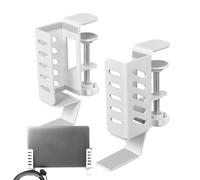 Genérico Vertical Laptop Stand - Side Desk Storage Organizer with Clamp Durable Design Adjustable | Space Saving Table Stand for Lib