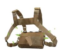 Generico Vest Harness - Adjustable Waterproof Chest Storage Pack, Lightweight Breathable Outdoor Utility Organizer Bag | Reliable Companion for Hydration, The, brown, riferimento alla descrizione