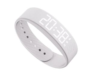 Generico Vibrating Wrist Alarm Clock - Digital Vibration Clock Versatile Silent LED Display for Adults Teens Home Office | Multipurpose Outdoor Indoor Utility Ergonomic, White, Please refer to the