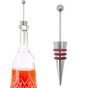 Generico Vino Stoper - 4.49 x 0.79 InchSilicone Reusable Alloy Reusable Licking | Wine Pump for Christmas Halloween Bar Home Kitchen Dining Party