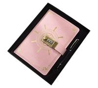 Generico Vintage Diary - with Code Lock - Marine Theme Card and Pen Compartment | Diary with Secure Closure - for Girls Teenagers Adults Office School Room Gift