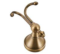 Generico Vintage Towel Holder - Wall Hook, Decorative Hook | Double Floating Clothes Rack, Heavy Duty Storage Accessory, Retro Stylish Hardware for Organization