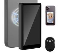 Genérico Vlog Selfie Monitor Screen, Wireless Remote Mirror for Back Camera, Portable Smartphone Accessory for Video Recording, Photography, Vlogging & Live Streaming, White, Black & Pink
