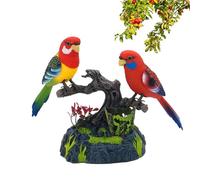 Generico Voice Parrot Control - Cute Parrots Battery Powered with Voice Simulation - Sound Activated Parrot Cage Repeats What You Say Electric Bird Figurine