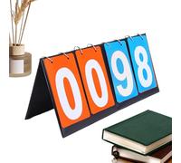 Genérico Volleyball Scoreboard - Scoreboard for Kids | Multifunction Four Digits Rotating Score for School Tournaments Table Tennis Soccer Basketball Volleyball Table Games