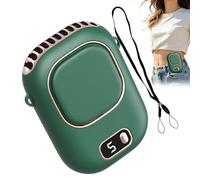 Genérico Waist Clip Fan - Portable Bladeless Cooling Device with Digital Display, Rechargeable and Wearable Personal Fan - for Outdoor, Hiking, Camping, Beach,