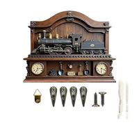 Genérico Wall Keychain, 2D Train Easy Access and Space Saving - Wall Hooks for Keychains - for Jackets, Bags, Scarves, Umbrellas, Living Room, Hallway, Bathroom, Hallway, Bedroom