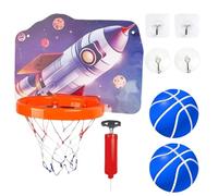 Generico Wall Mount - PP 40x29cm Inside Basketball Illuminated Foldable Circle for Kids | Over the Door Adjustable Basketball Hoop for Offices