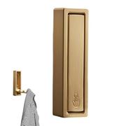 Generico Wall Mounted Robe Hook, Heavy Folding, Invisible for Behind the Door - Jacket Elegant Appearance Clothes Entrance, Kitchen, Bathroom, Room, Wardrobe, Foyer