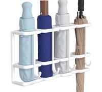 Genérico Wall Mounted Umbrella Shelf, Umbrella Wall Mount Holder | Metal Rack Do In The 4 Slots,Walking Stick Container, Hog Supplies