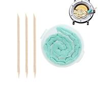 Generico Watch Cleaning Clay - 17 x 1.5 x 0.8 cm | Watch Cleaner in Putty for Cleaning the 2 Pieces with Grease Removal, 3 Willow Sticks, Professional Maintenance