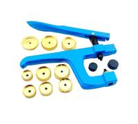 Genérico Watch Press Tool, Case Closing Repair Kit, Multi Size Die Set, Aluminum Alloy Bench Mount System, Watchmaker Equipment Easy Alignment, Jewelry Maintenance Home Use 7.48x4.92x1.77 Inches