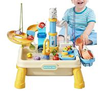 Generico Water Table for Children, Outdoor Sensory Activity Centre with Integrated Pump - Water Station, for Children and Girls 4-8 Years, for School, Kindergarten, Patio, Beach, Garden