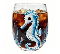 Generico Water Tumbler with Sea Animals 3D | Original Bar Glasses For Barman Entertainers Owners Renters Home Office Parties Themed Events Gatherings