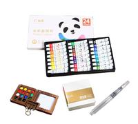 Genérico Watercolor Palette Set - Pocket Watercolor, Travel Game Accessories | 8 Grids Travel Paint Palette Set with Small Clip, Minii Paint Set for Pinto