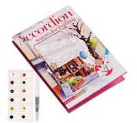 Genérico Watercolor Set,Materials And Utensils For Drawing And Coloring | Mini Watercolor Set - For Beginners, Adults & Children - Crafts, Art Journal and Home Decor