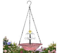 Generico Waterfall Fountain - 18 Inch Hanging Bathroom | Weatherproof PP Resin for Outdoors | Solar Pump and Chain Hook | Patio Decoration of the Yard by GIA