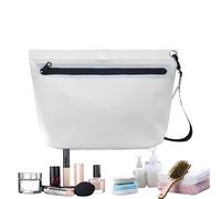 Generico Waterproof Bags, Heavy Duty Large Portable Zipper Bag, Casual Lightweight Water Resistant Bag, Keep Your Valuables Safe and Dry for the Beach, White, Fare riferimento alla descrizione