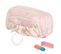 Generico Waterproof Pencil Case for School and Office, pink, Please refer | Large Pen Pencil Bag for Students, Artists, Office, Home, School, Architects, Drawers, Travellers,