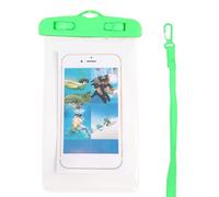 Generico Waterproof Phone Bag | Transparent Bag with Touchscreen | Mobile Phone Holder for Boats, for Swimming Cycling, Kayaking, Cruise, Vacation, Running, Underwater Camping, Travel, Training, green