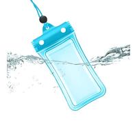 Genérico Waterproof Phone Cover: Transparent Floating Touch Screen Cover, Double Seal Lock Protection, Carrying Stand with Adjustable Neck Cord,