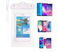 Genérico Waterproof Phone | Transparent Touch Screen Mount - Waterproof Cell Phone Holder - For Beach Cycling Kayaking Holiday Running, white us, Consulte la descripción, See description