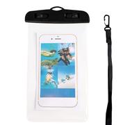 Genérico Waterproof Phone | Transparent with Touch Screen for Smartphone - Nautical Mobile Holder - for Beach Cycling Kayak Ride On Holidays Running, Black/White, Consulte la descripción, See