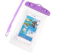Genérico Waterproof Phone | Transparent with Touch Screen for Smartphone - Nautical Mobile Holder - for Beach Cycling Kayak Ride On Holidays Running, purple, Consulte la descripción, See description