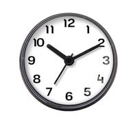 Generico Waterproof Shower Clock - Battery Operated Jumping Second Movement Wall Clock, Size 7cm | Compact Kitchen Clock for Bathroom, Bathtub, Sauna, Pool, Desi