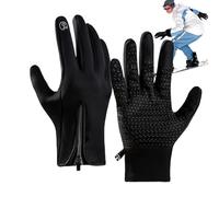 Generico Waterproof Thermal Gloves | Fleece Insulated Gloves with Touchscreen - Reinforced Outdoor Mittens | For Cycling Motorcycling Hiking Winter and Outdoor Activities