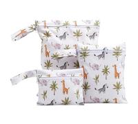Genérico Wet Dry | 3 Piece Reusable Waterproof Organizer - Beach Organizer with Zipper and Handle, for Clothes, Swimwear, Towel, Diapers, Beach, Pool, Travel, Gym
