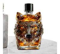 Generico Whiskey Bottle, Wolf Sculpture, Wine Cup, Engraved Whiskey Glass, Wolf Mug, Wine Mug, Wolf Collecting Theme, Cocktail Bottle, Homecoming Bar