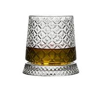 Genérico Whiskey Glasses Set With Rotating Design, with Elegant Base for Whiskey and Rotary Cup | Tasting Glass For And Bourbon - Gift For Father Grandpa Husband Son Family And Friends