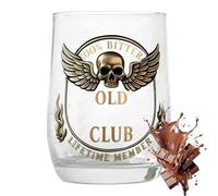 Generico Whiskey Glasses | Thick Cup with Skull Theme and - Vintage Drinking Glasses for Men, Women, Family, Enthusiasts, Bourbon, Cocktail, Birthday, Home Bar, Shop