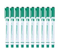 Generico White Board Markers - Pack of 10 Pens with Eraser for Classroom - Fine Tip 0.5 mm Writing Markers - for Teachers Whiteboards Schools Kindergartens Drawing