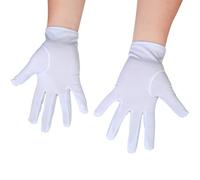 Genérico White Gloves Costume - Anti Slip Comfortable Uniform Formal Gloves, Theatre Props White Gloves Gloves for Weddings Funeral Large Events Musicians Magicians