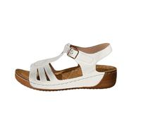 Generico White Sandals with Heel and Platform - Flip Flops with Wide Heel and Unique Strap for Women Casual Modern Slippers Beautiful Slippers Arch Support Faux Leather Soft Slippers, White, 7 UK