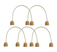 Generico Wickets for White Croquet - Flexible Cotton Rope Circles, Gates for Ground Target for Indoor and Outdoor 7.08 x 5.9 Inches, Set of Rings for Parties on Lawn in the Yard