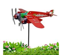 Generico Wind Spinner for Outdoors, Vintage Metal Airplane Marker, Plane Windmill | for Parties in the Courtyard, Garden, Pedestrian Crossing, Path, Terrace and Corridor