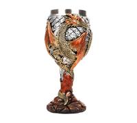 Genérico Wine Goblet Dragon Glass | Stainless Steel Medieval Dragons Wine Chalice | Dragons - Safe and Multipurpose for Gathering, Decorating or Everyday Drink