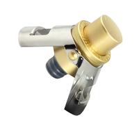 Generico Wine Stopper - Champagne Stopper in Stainless Steel | Press the Bubble Saver Leak-proof | Hollow with Built-in Pump for Sparkling Bottles | Gold Silver Black ABS Metal |