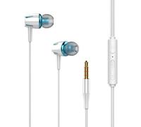 Generico Wired Earbuds - Wired Earphones | Earphones With Wire | Skin-Friendly Silicone Earbuds With Glow-in-the-Dark Design | For Sports Running Computer Laptop Phone 3.5 mm Audio Jack Devices