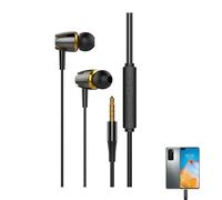 Genérico Wired Headphones: With Double, Surround Sound Without Noise, Dark Case That On The Skin, Comfortable Fit | In-Ear Headphones With PA Immersive Audio Cable