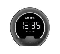 Genérico Wireless Alarm Clock Speaker | Digital Alarm Clocks for Bedroom | Small Outdoor Speaker, Audio Player for Travel & Camping