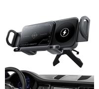 Generico Wireless Car Charging Holder | Mobile Phone Holder for Cars | Foldable Smartphone Holder, 15W Dual Coil Charging for Car