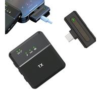 Genérico Wireless Lapel Microphone,Wireless Lapel Recording Equipment,Clip Microphone for Vlogging | for Vlogging Video Streaming on Camera Camcorder