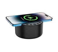 Generico Wireless Speaker with Charging | 15 W Wireless Charging Stand for Phone | White Noise Machine for Sleeping for Travel, Study, Bedroom, Beach, Party, Camping Hotel,