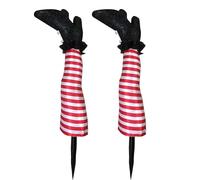 Genérico Witch Legs for Stakes - Funny Witch Legs Stakes Backwards,Halloween Decoration Outdoor Garden Balcony Porch Lawn