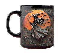 Genérico Witch Tea Cup | 32.5cl Halloween Mugs - Breakfast Mug For Relaxing Moments Personal Collection Morning Routine Home Leisure Weekend