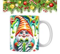 Generico With Christmas - 3D Ceramic Coffee Design Colorful Gift Box Glasses for Holidays | 350ml Birthday, Christmas, Mom, Best Friend, Colleague by l